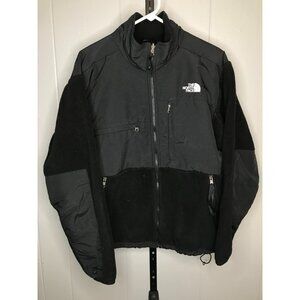 The North Face Mens Medium Black Denali Polartec Fleece Zip Up Jacket sweatshirt
